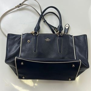 Coach dark blue shoulder bag A4-12